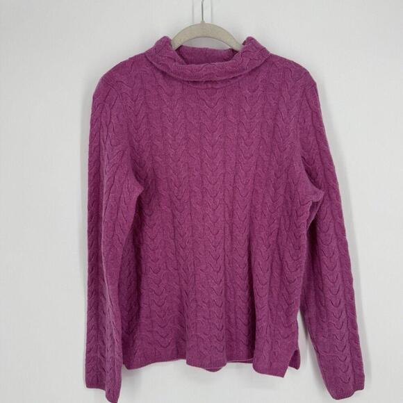 Sundance sweater womens small S pink cable knit cashmere cozy workwear office - Picture 2 of 7